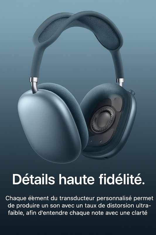 Casque Audio Haut de Gamme – Son Immersif & Design Élégant